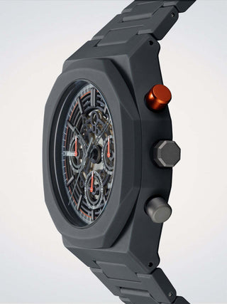 D1 Milano Polychrono Bracelet 40.5 mm Model K Dark Grey PHBJ10