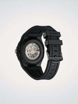 D1 Milano Skeleton Rubber Jet Black 41.5 mm Black SKRJ17