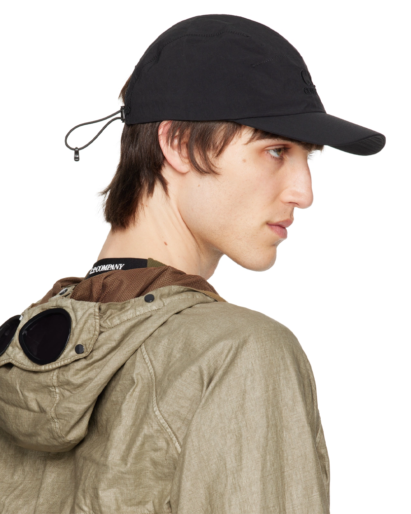 C.P. Company Plain Paper Touch Cap Black 20CMAC049A110188G