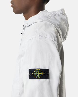Stone Island 4100091 SUPIMA Cotton Twill Stretch-TC Jacket Sky Blue