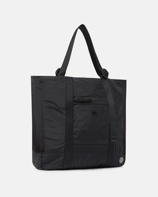 Stone Island 9200012 COATED NYLON METAL IN ECONYL® Tote Bag Black