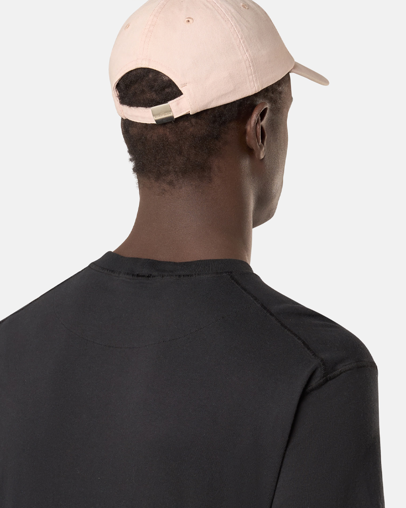 Stone Island 2100219 Organic Cotton Jersey 'FISSATO' EFFECT T-shirt Compass Patch Black