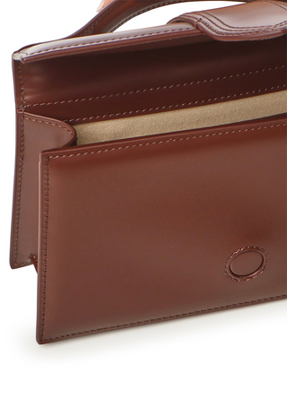 Jacquemus 'Le Grand Bambino' Leather Crossbody Handbag Brown