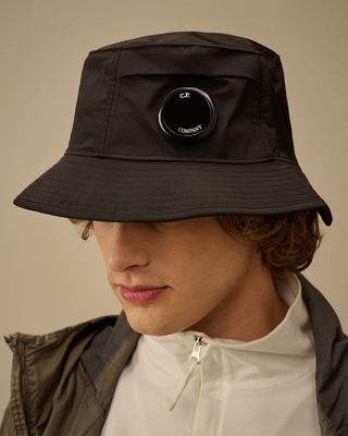 C.P. Company Chrome-R Lens Bucket Hat Black 20CMAC046A110545A