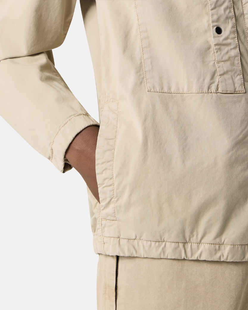 Stone Island 4100091 SUPIMA Cotton Twill Stretch-TC Jacket Beige