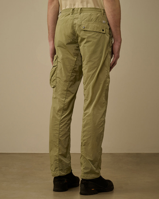 C.P. Company Chrome-R Ergonomic Cargo Lens Pants Moss Grey Green 20CMPA032A005904G
