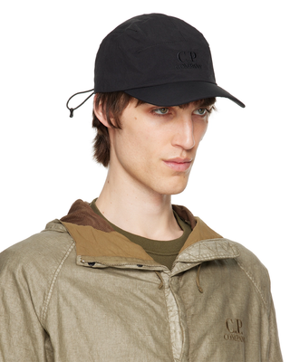 C.P. Company Plain Paper Touch Cap Black 20CMAC049A110188G
