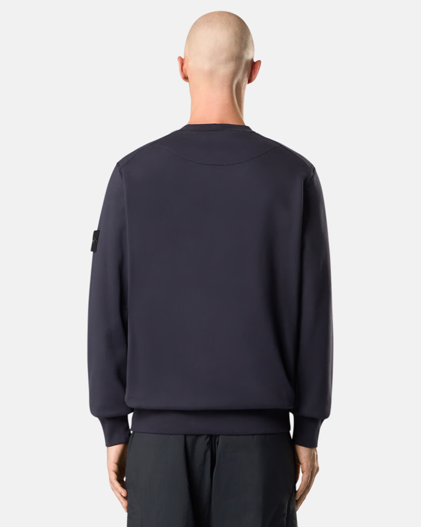 Stone Island 6100060 ORGANIC COTTON FLEECE Sweatshirt Ink Blue