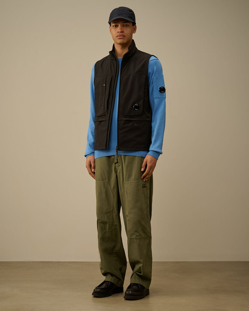 C.P. Company C.P. Shell-R Hooded Vest Black 18CMVE132A005968A
