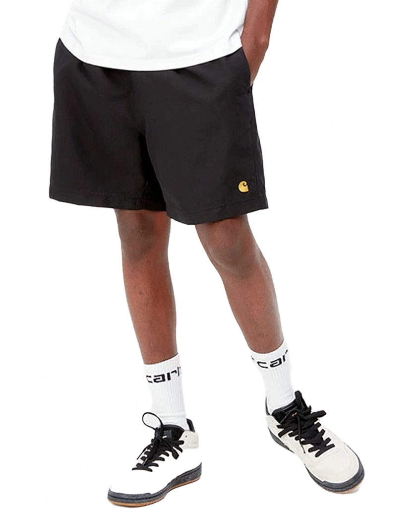 Carhartt WIP Chase Swim Shorts Black