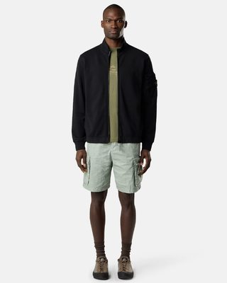 Stone Island 6100018 COTTON FLEECE Track Jacket Black