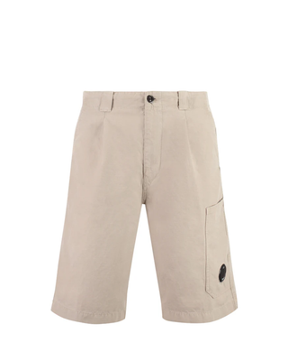 C.P. Company Cotton Linen Utility Shorts Beige 14CMBE266A006505G