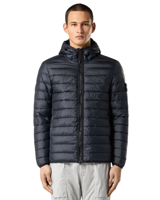 Stone Island 4100403 Loom Woven Chambers Nylon Down TC Jacket Blue