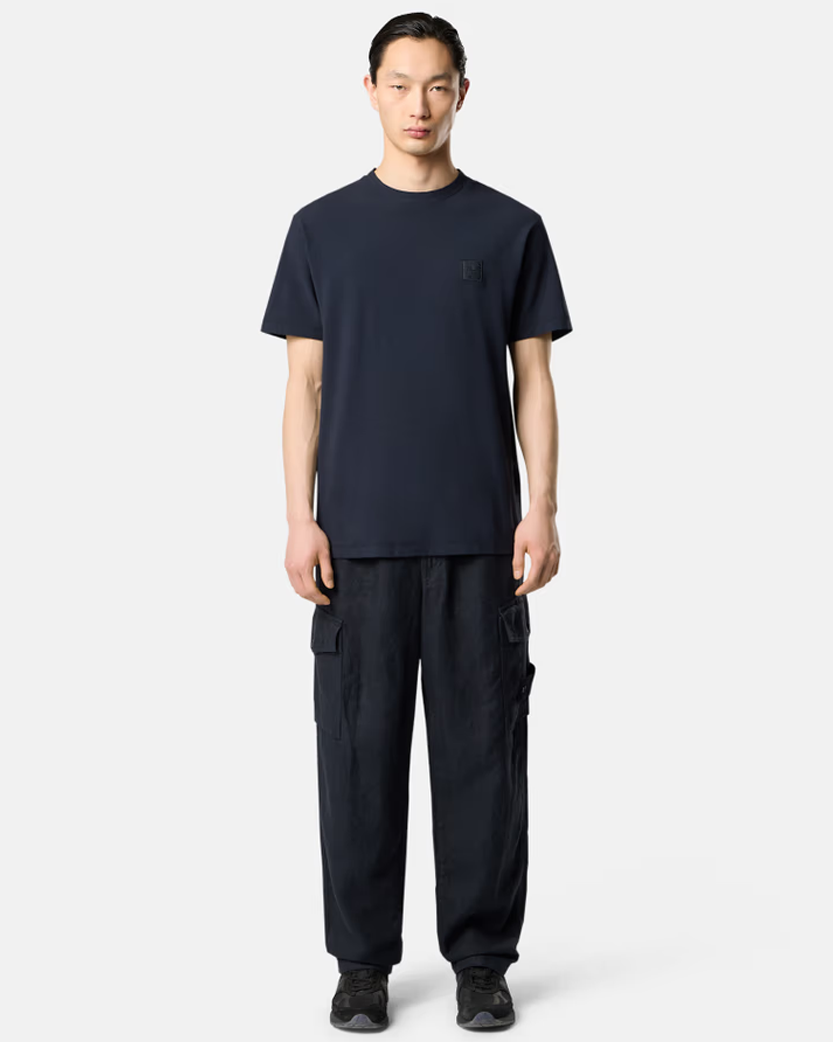 Stone Island Ghost 2100008 Crepe Cotton Jersey T-Shirt Navy Blue