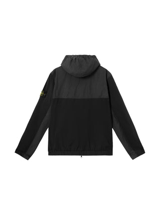 Stone Island 4100041 CRINKLE REPS R-NY Hooded Jacket Black