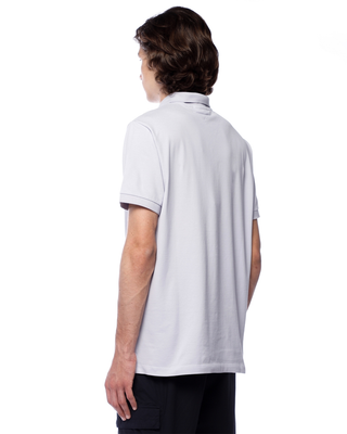Stone Island 22002SC Organic Cotton Elastane Pique Polo T-Shirt Lilac