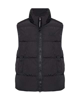 C.P. Company Full Zip Down Vest Black