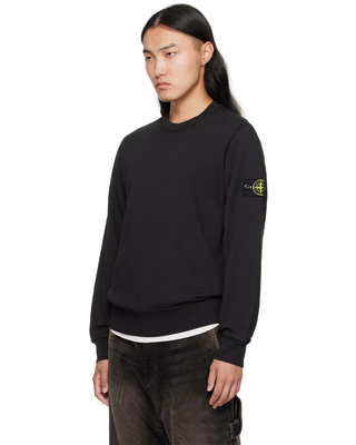Stone Island 6100060 ORGANIC COTTON FLEECE Sweatshirt Black