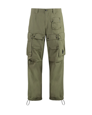 C.P. Company Multi-Pocket Cotton Trousers Green