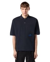 Short-sleeve Polo Shirt Navy Blue