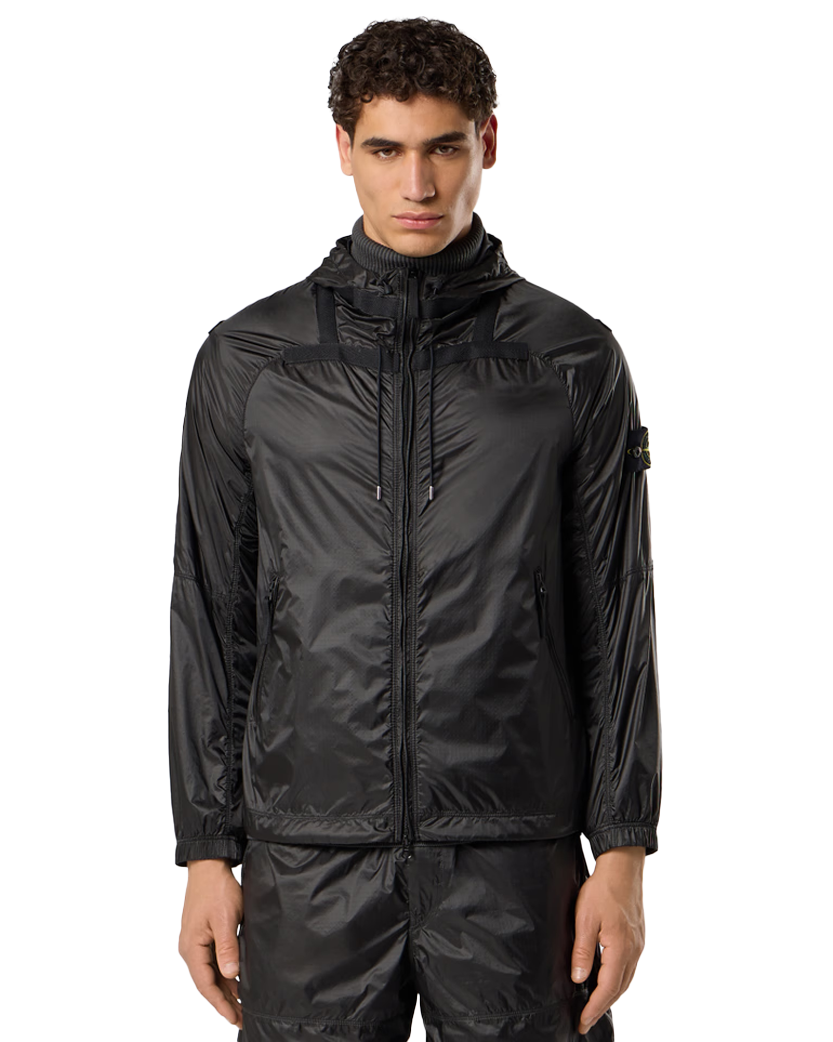 Stone Island Q100008 Ripstop Light HT Nylon Jacket Lead Grey