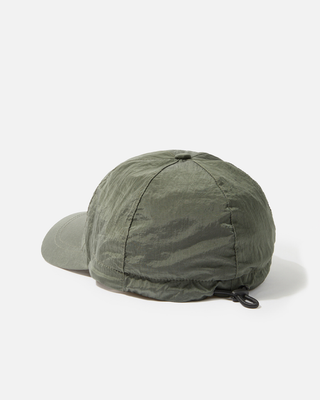 Stone Island 9100995 Nylon Metal 6-Panel Logo Cap Musk Green