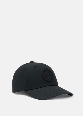 Stone Island 9100996 Cotton Reps Cap Black