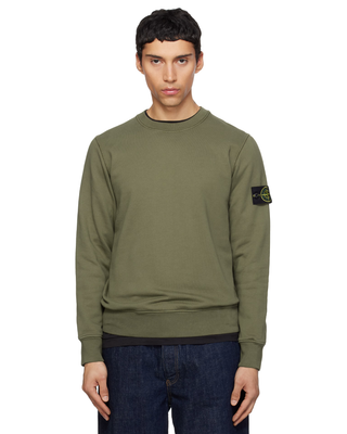 Stone Island 6100060 ORGANIC COTTON FLEECE Sweatshirt Military Green