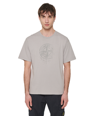 Stone Island 2RC87 Logo Fade T-shirt Grey