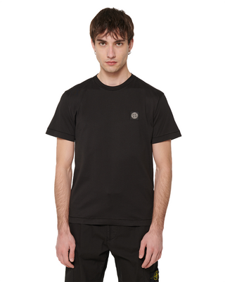 Stone Island 24113 Logo Patch T-shirt Black