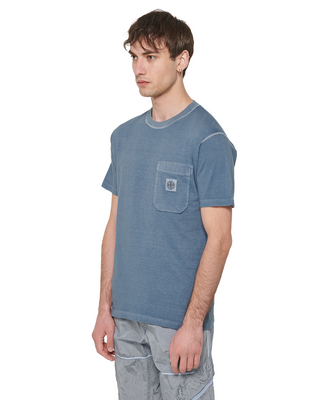 Stone Island 21957 Logo T-shirt Blue