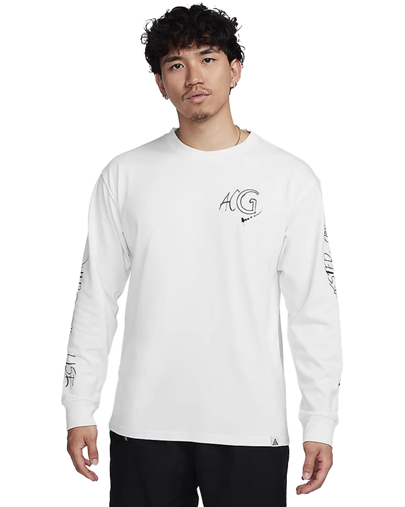 Nike ACG Logo Long-Sleeve T-Shirt White FJ2136-121