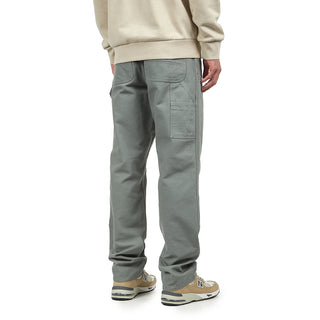 Carhartt WIP Double Knee Pants Dearborn Canvas Rinsed Green