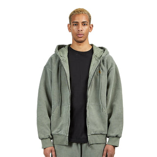 Carhartt WIP Hooded Vista Zip Jacket Garment Dyed Green