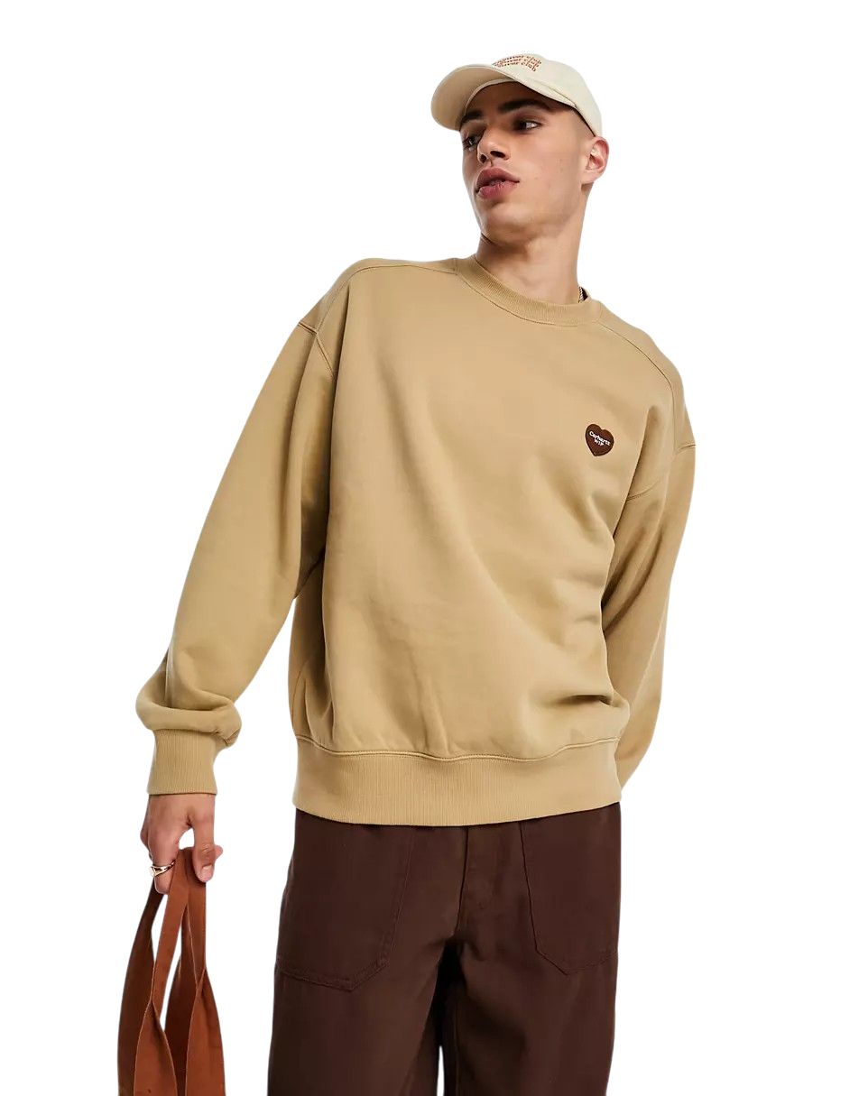 Carhartt WIP Heart Patch Sweat Beige