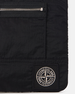 Stone Island 9500004 COATED NYLON METAL IN ECONYL® Pouch Black