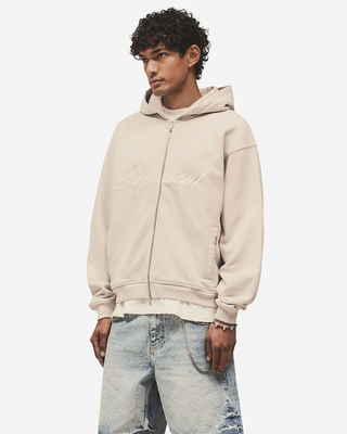 Represent Script Logo Zip Hoodie Concrete MLM100025-25