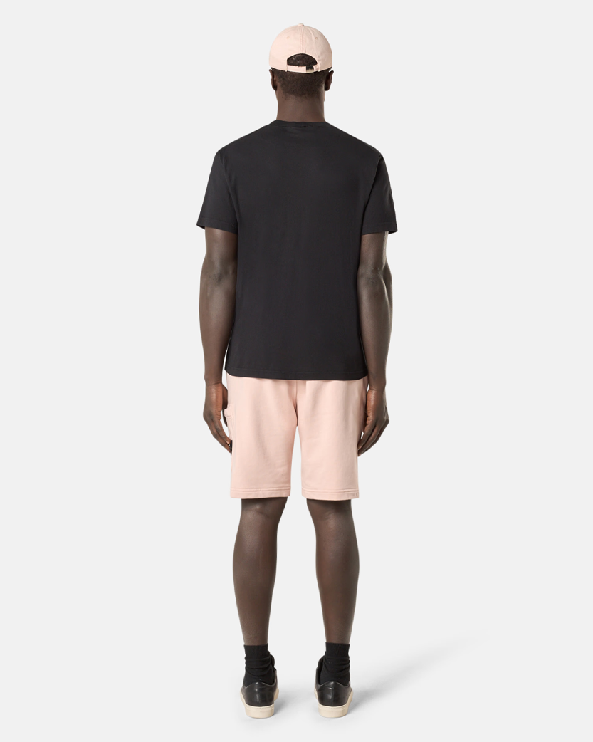Stone Island 2100219 Organic Cotton Jersey 'FISSATO' EFFECT T-shirt Compass Patch Black