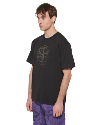 Stone Island 2RC87 Logo Fade T-shirt Black