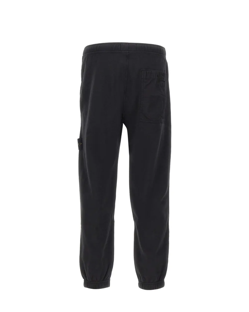 Stone Island 6200004 Organic Cotton Fleece Pants Black
