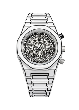 D1 Milano Polychrono Bracelet 40.5 mm White Sketch PHBJ13