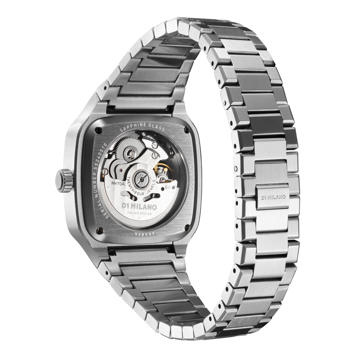 D1 Milano Square Bracelet 37 mm Grey Depth SLBJ01