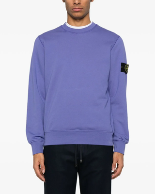 Stone Island 6100028 BRUSHED ORGANIC COTTON FLEECE Sweatshirt Lavender
