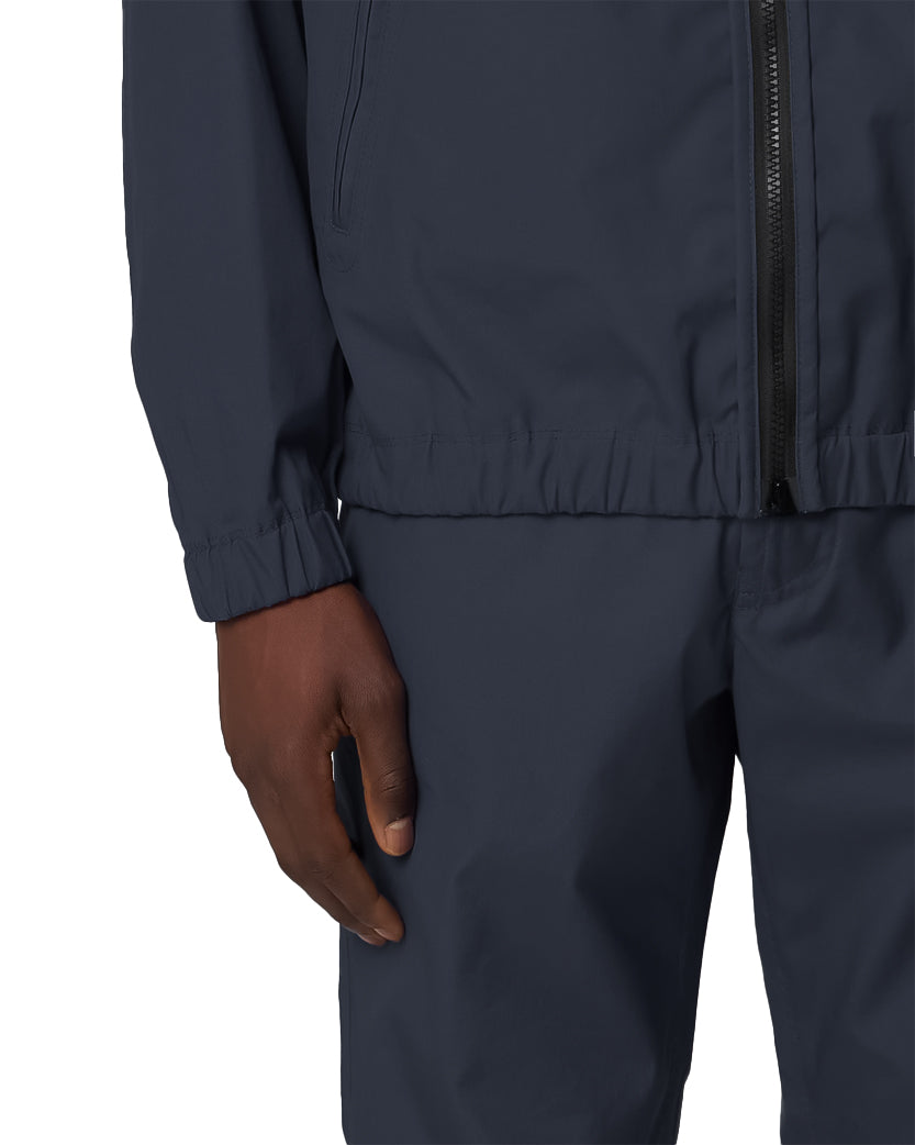 Stone Island 4100079 SUPIMA Cotton Canvas Hooded Jacket Navy Blue