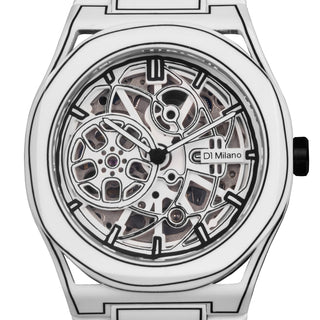 D1 Milano Skeleton White Sketch 40.5 mm SKBJ20