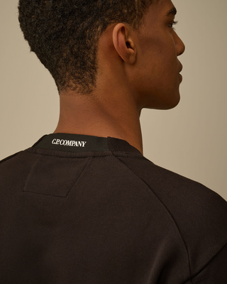 C.P. Company Diagonal Raised Sweatshirt Black RCCMSS713A005086W