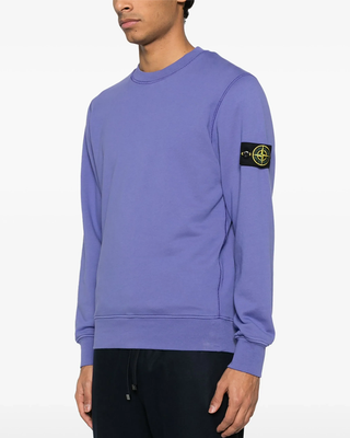 Stone Island 6100028 BRUSHED ORGANIC COTTON FLEECE Sweatshirt Lavender
