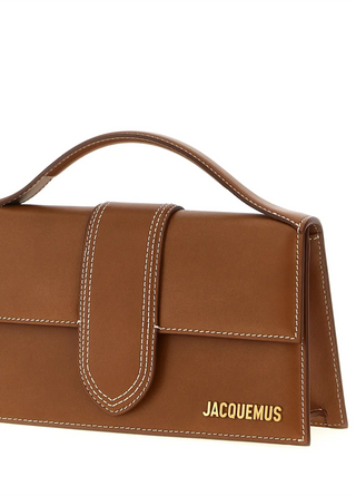 Jacquemus 'Le Grand Bambino' Leather Crossbody Handbag Light Brown