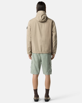 Stone Island 4100077 STRETCH ORGANIC COTTON TWILL Hooded Jacket Desert Beige