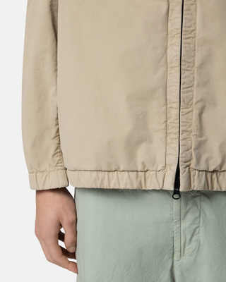 Stone Island 4100077 STRETCH ORGANIC COTTON TWILL Hooded Jacket Desert Beige